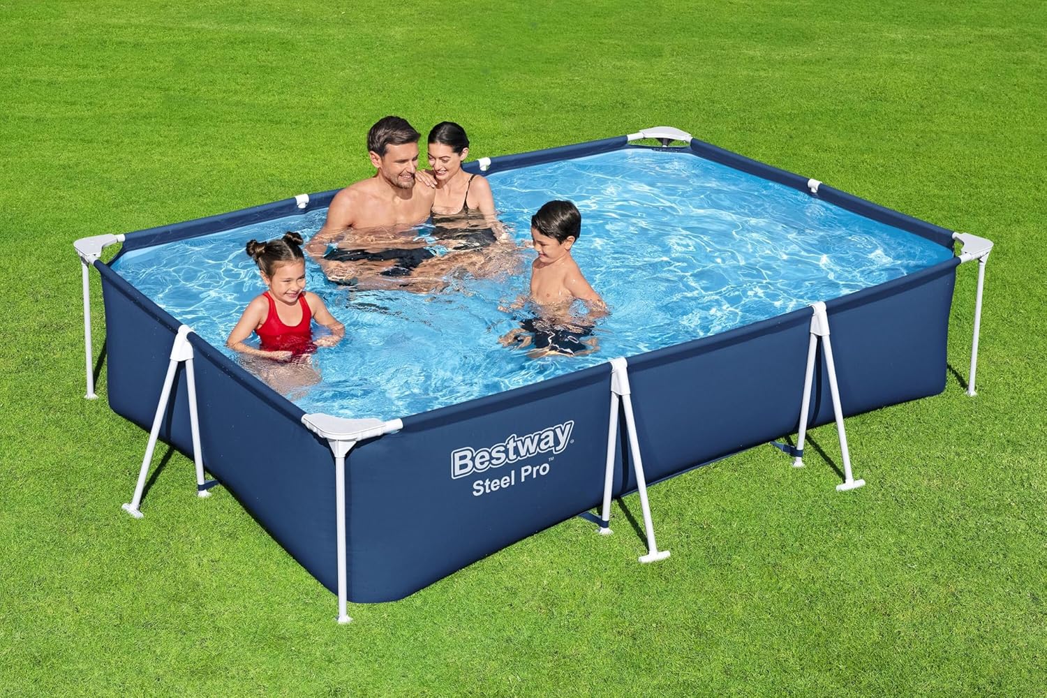 Piscine hors sol - Set complet - 3.00 x 2.01 x 0.66m - montage facile, 9'10