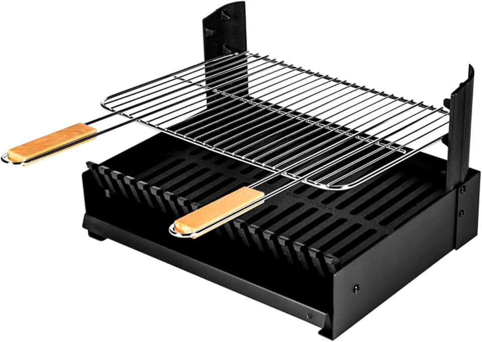 Barbecue à charbon réglable 3 hauteurs, dimensions compactes, GRILLOIR