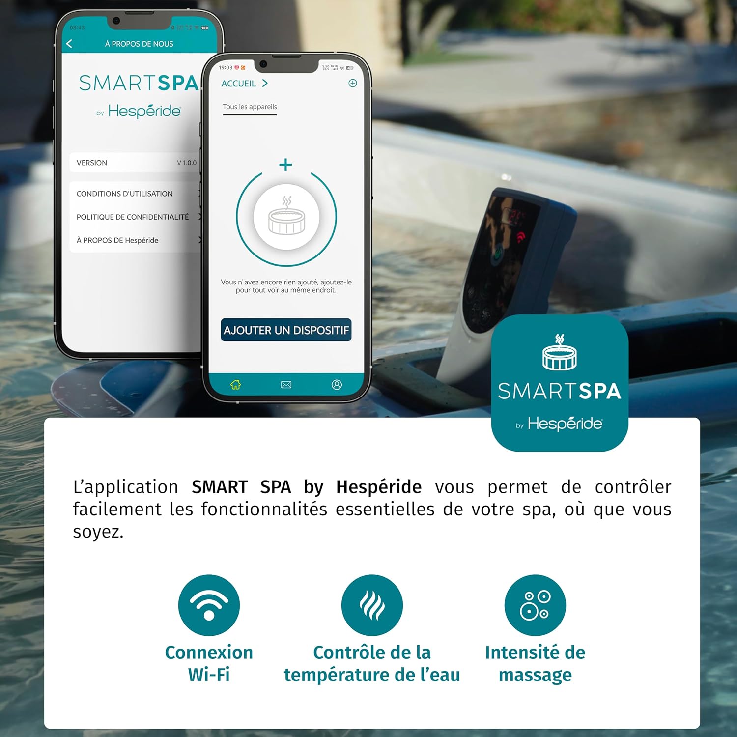 jardinite - Spa Comfy 5p - 293x230x71cm - 10 hydrojets, WiFi