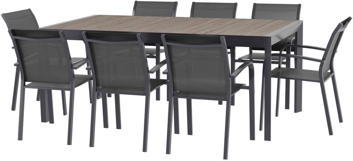 jardinite - Evasion - 10 places - table aluminium extensible extérieur