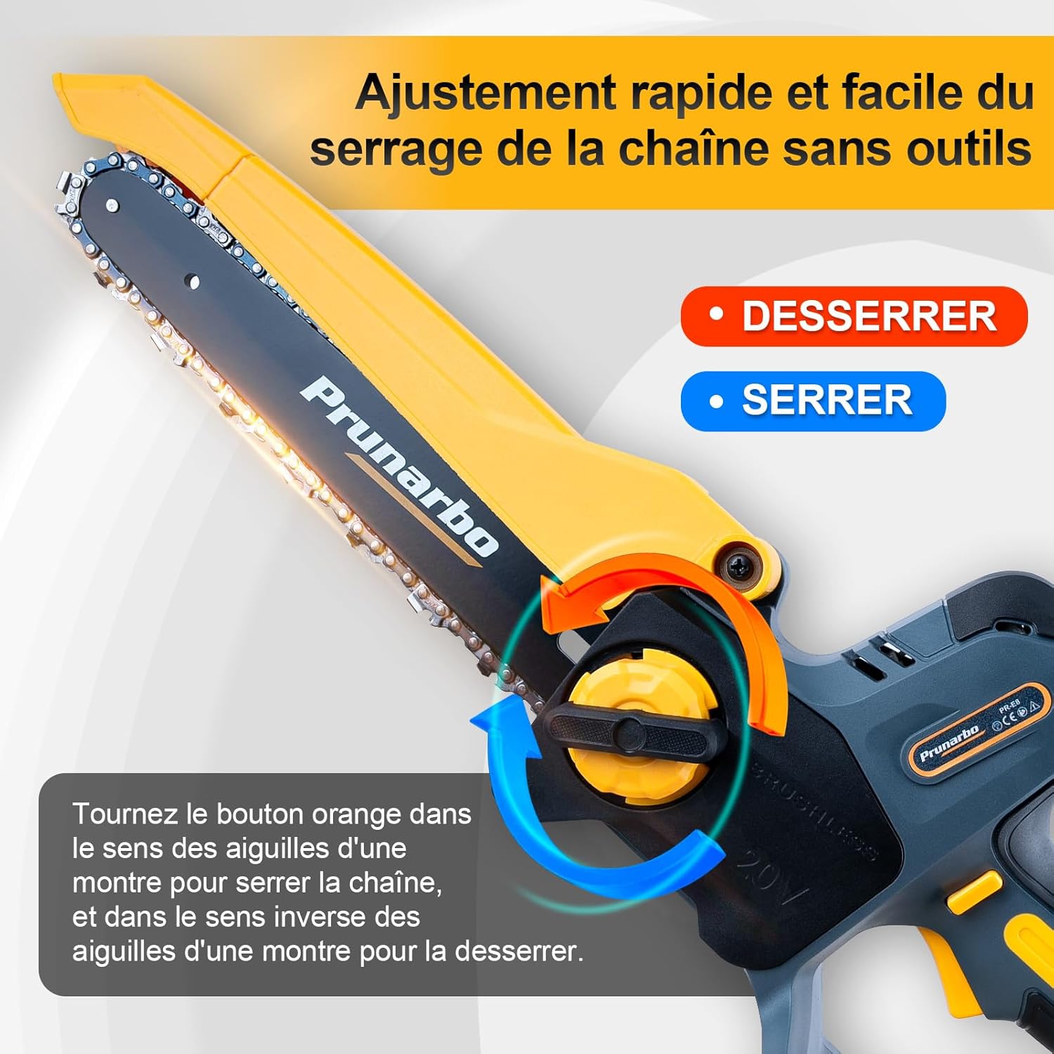 Mini tronçonneuse sur perche - 8