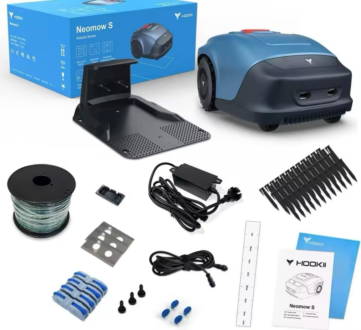 Neomow - robot tondeuse S - bleu - station charge + kit complet