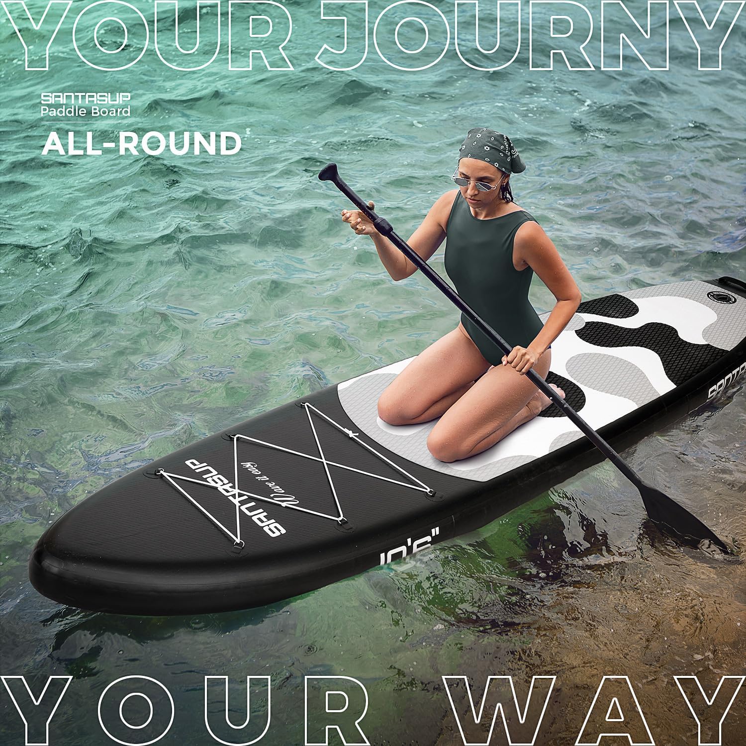 Stand Up Paddle gonflable - EVA antidérapant - 10'6