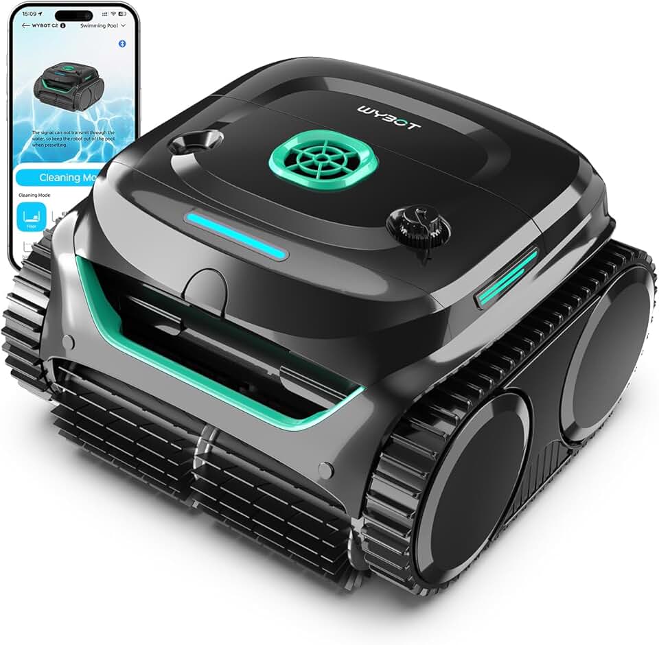 jardinite - C2 série - pour piscines 150㎡ - filtration double, nettoyage fond/parois, autonomie 180 min - C2