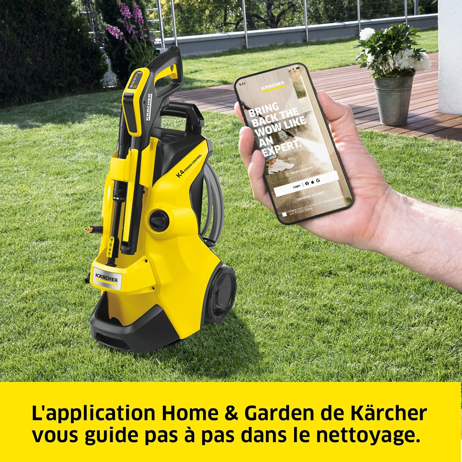 jardinite - K 4 Power Control - 59 x 39.7 x 30.5 cm - 130 bar, 420 l/h, 11,5 kg, Home Kit