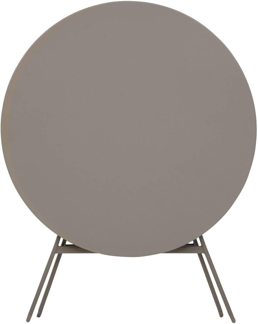jardinite - Greensboro - table pliante ronde acier antirouille 4 places