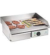 jardinite RCEG-55 Plaque de cuisson électrique en acier inoxydable pour restauration