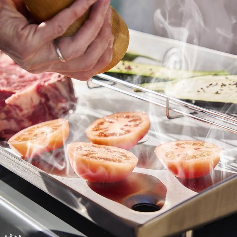 Favex - Silvia II G - 67x34 cm - plancha gaz 3 feux inox, cuisson homogène