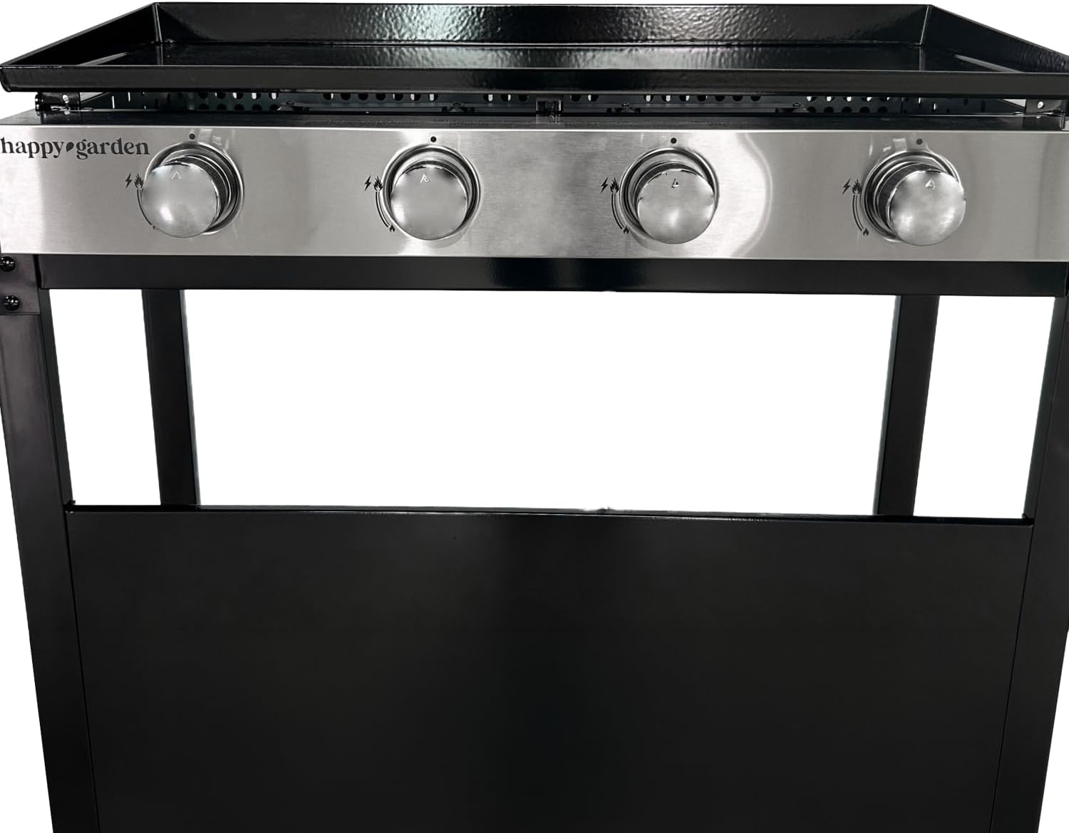 jardinite - Plancha Mérida 4 brûleurs avec chariot - gaz - 78x41 cm