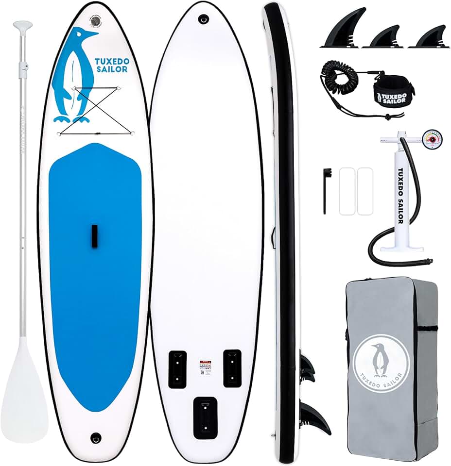 jardinite Paddle Gonflable Adulte, Planche de Stand Up Paddle Gonflable Sup Paddle Board Gonflable Planche à Pagaie Gonflable avec Accessoires Complets