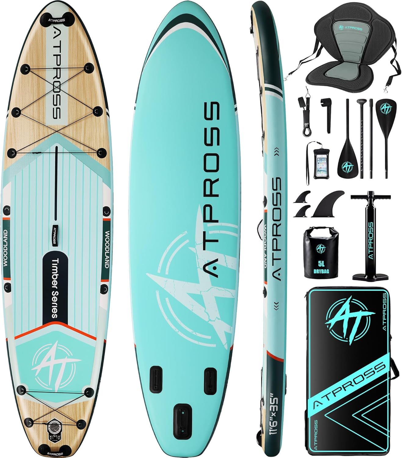 Planche à pagaie gonflable - adulte - 350x89x15 cm - 200 kg, kit SUP, grande stabilité