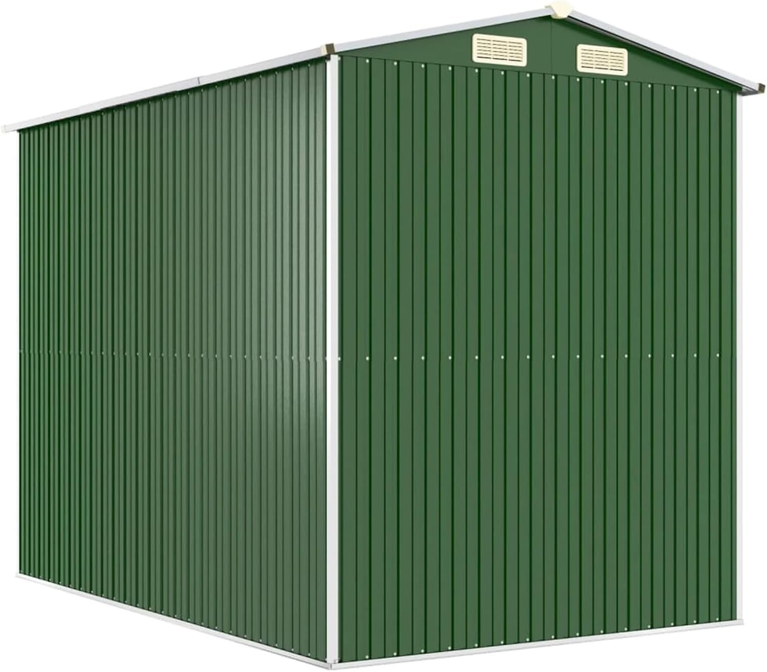 Abri de jardin en acier galvanisé vert 192 x 274 x 223 cm Abri de jardin extérieur pour rangement d'outils