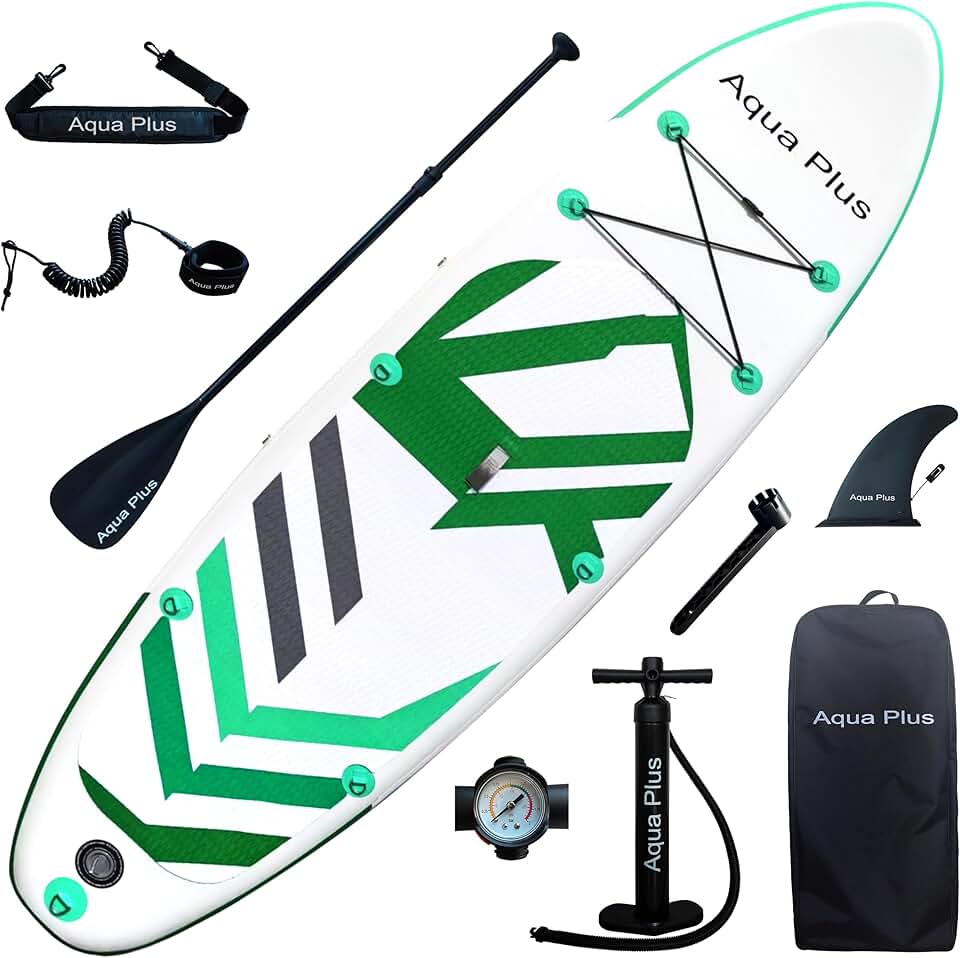 jardinite - Stand Up Paddle Gonflable - 15cm - ISUP, pagaie, pompe, adulte/junior