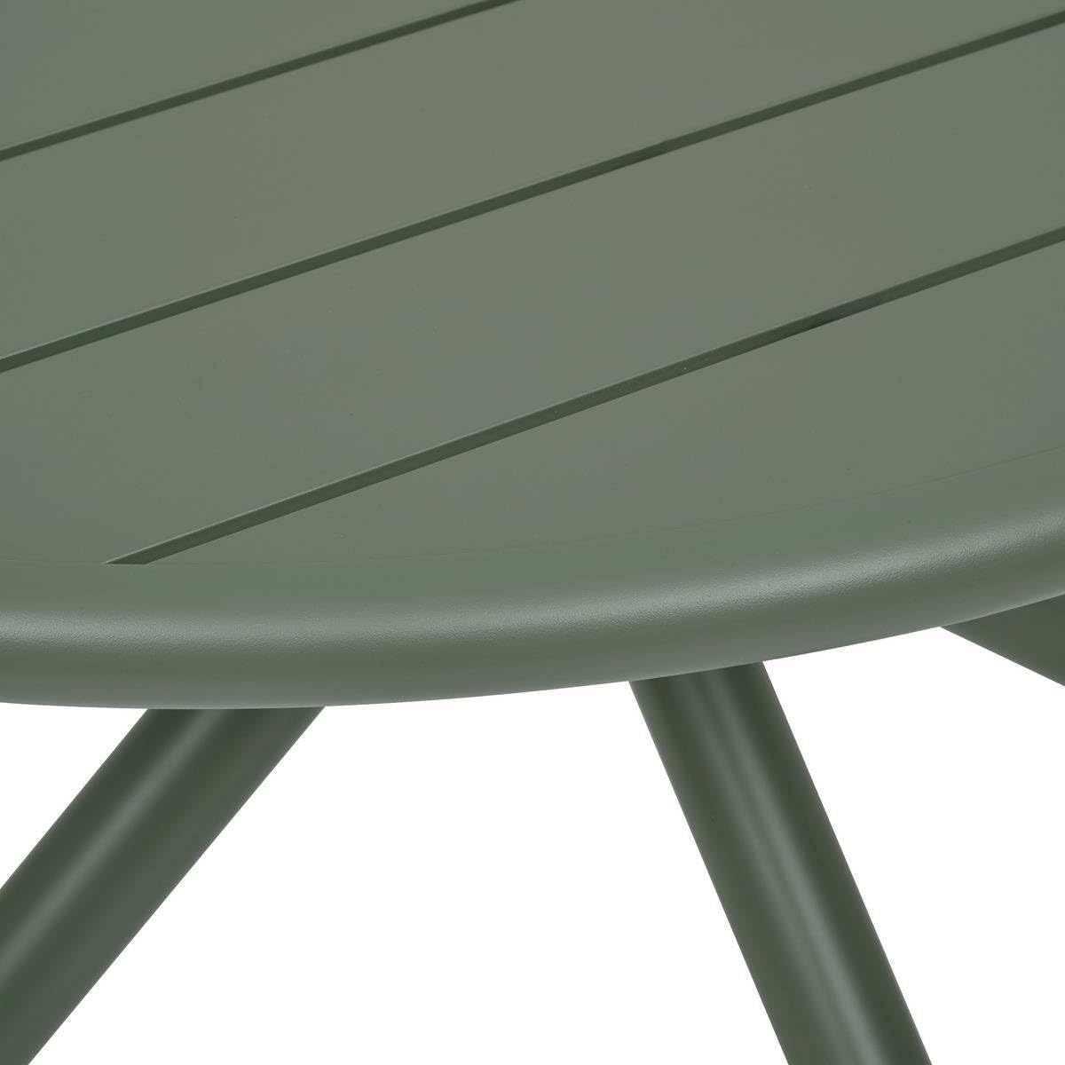 jardinite - Nebullia Table Jardin 4 places 105cm Vert Laurier