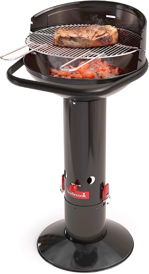 jardinite - Loewy 45 - 43x43x97cm - barbecue charbon, pare-vent, 6 pers