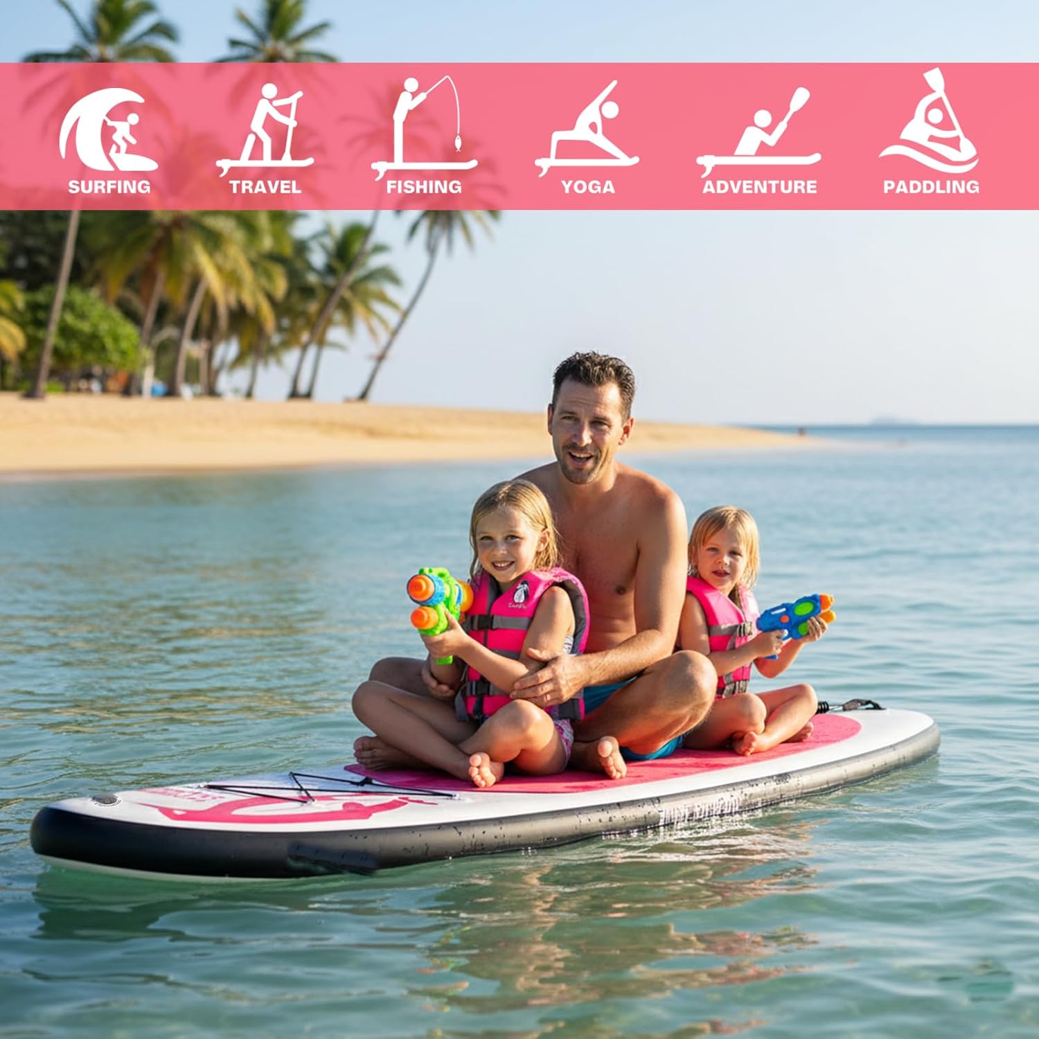 jardinite - SUP gonflable adulte - Accessoires inclus - robuste