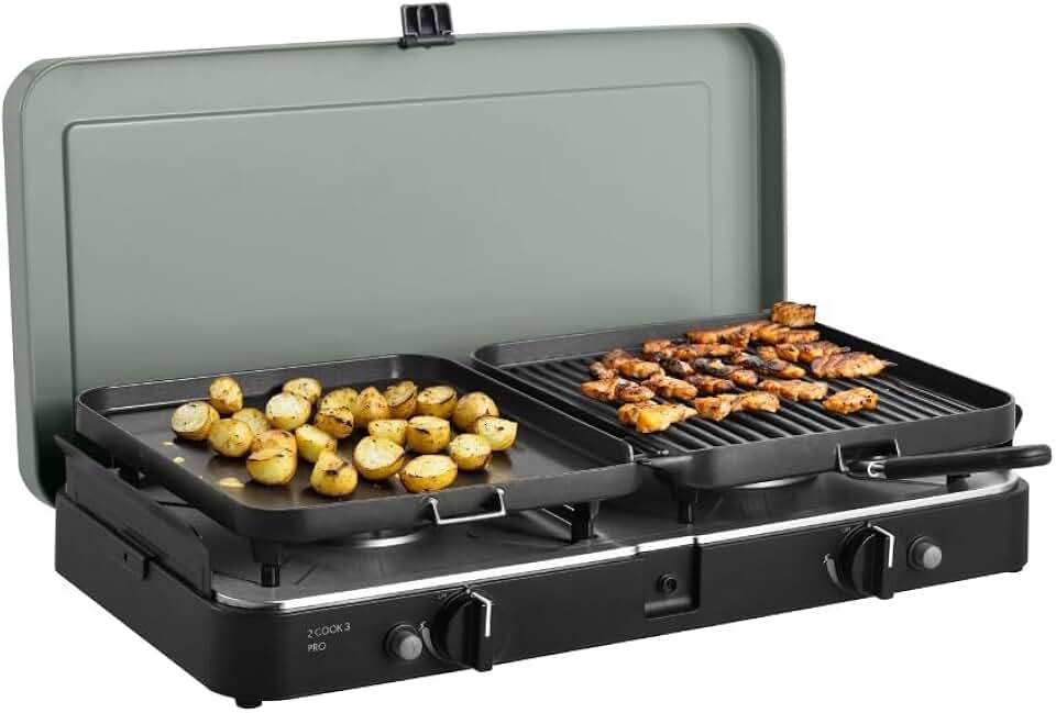 jardinite - 2-Cook 3 Pro Deluxe - grille barbecue portable 30mbar - sac inclus