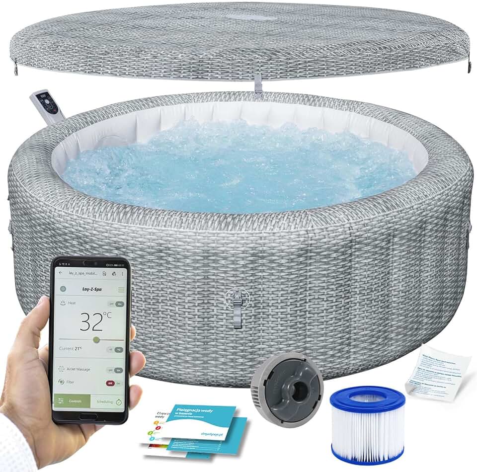 jardinite - Bali MaxHold EnergySense UltraFit 196x71cm gris, AirJet 77