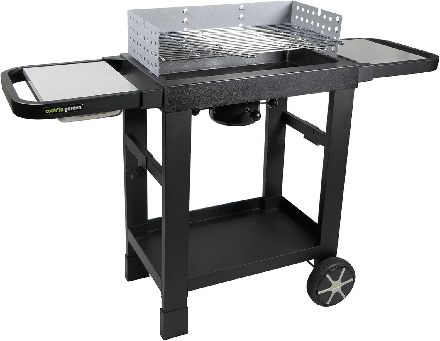 Cook’in Garden - Easy 60 - barbecue fonte, montage rapide, roulettes