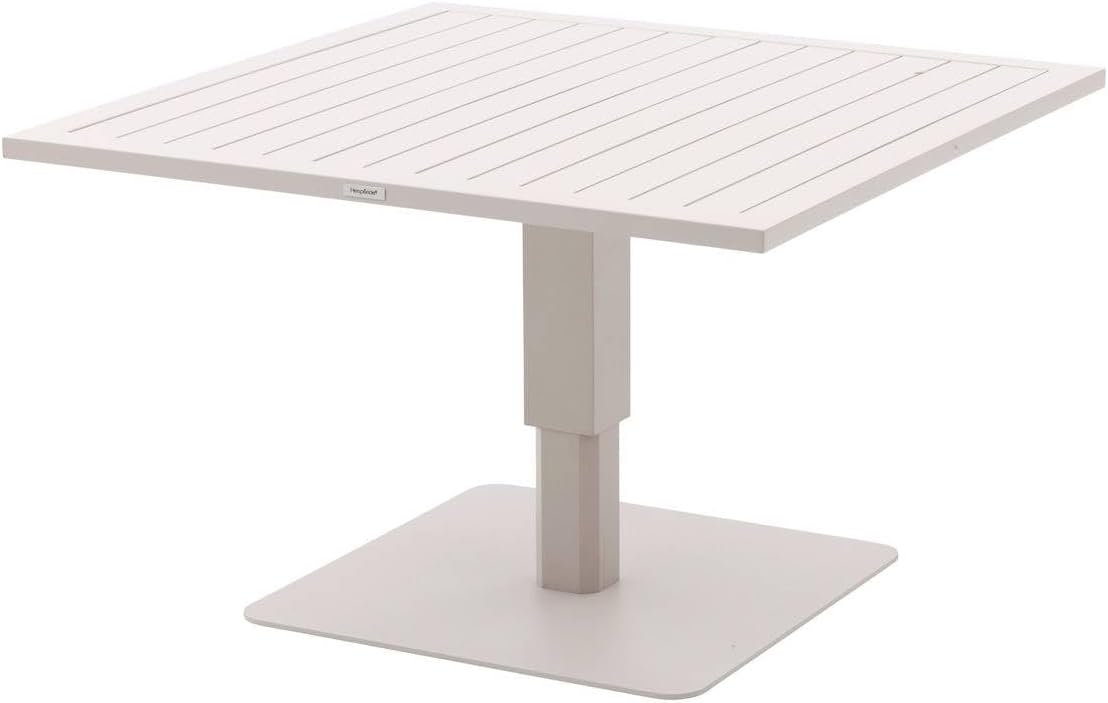 jardinite - Salimia - table relevable carrée aluminium 110x110cm