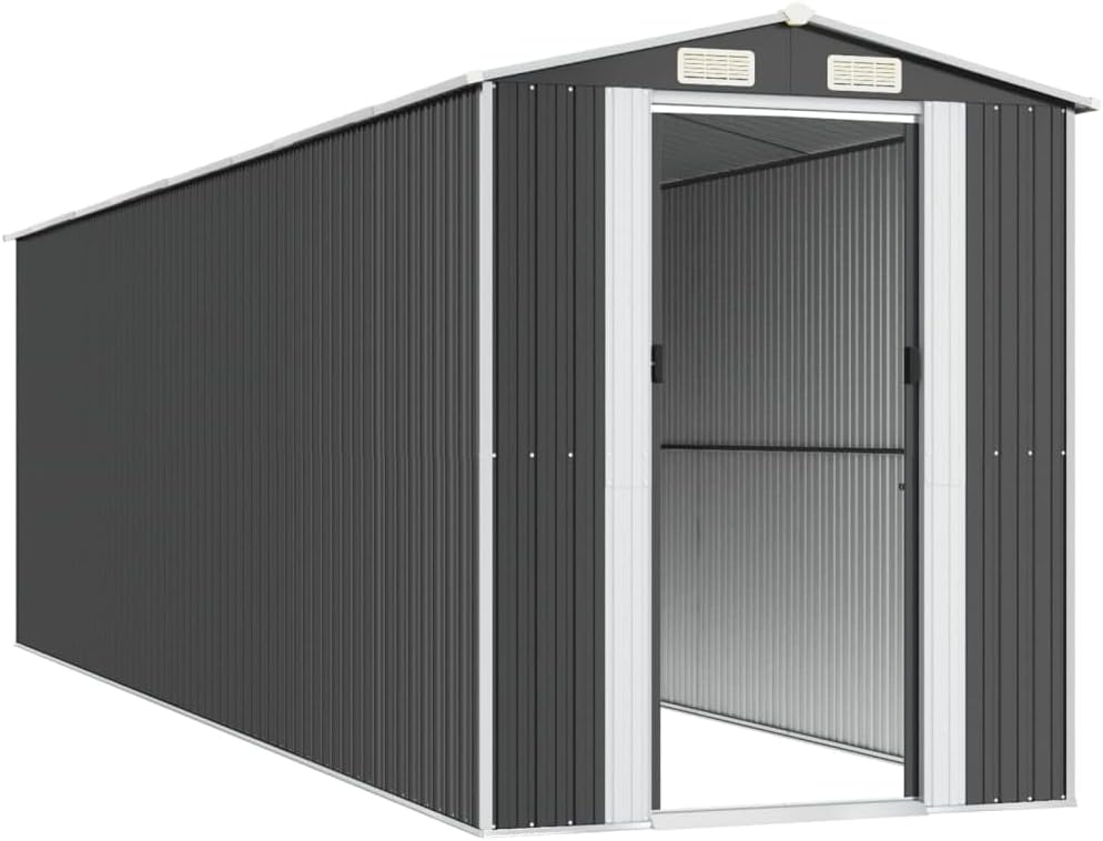 Abri de Jardin - anthracite acier galvanisé 192x689x223 cm - 3147455