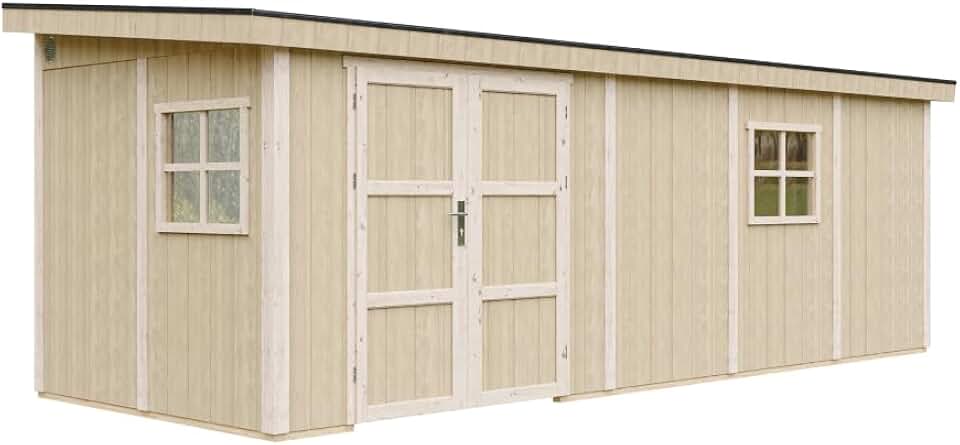 jardinite - Abri de jardin premium 14,3m², panneaux LP, sans plancher, M941B