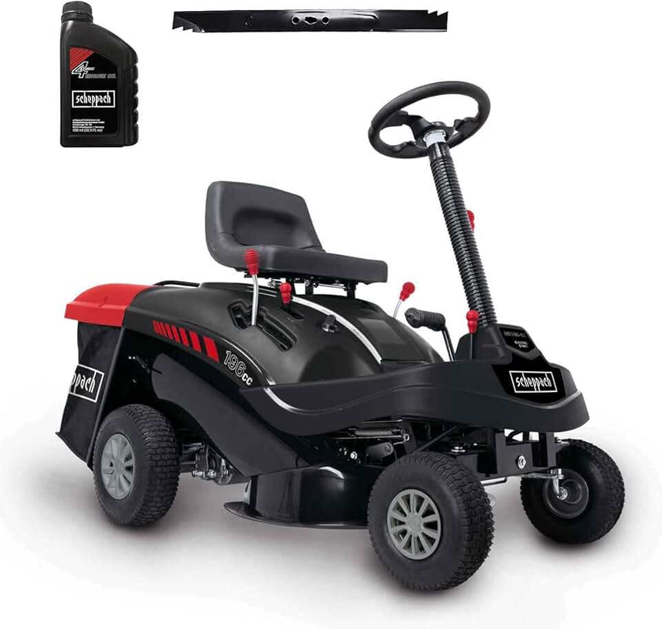 jardinite - MR196-61 - 61cm - tondeuse thermique autoportée 6,5CV, bac 150L