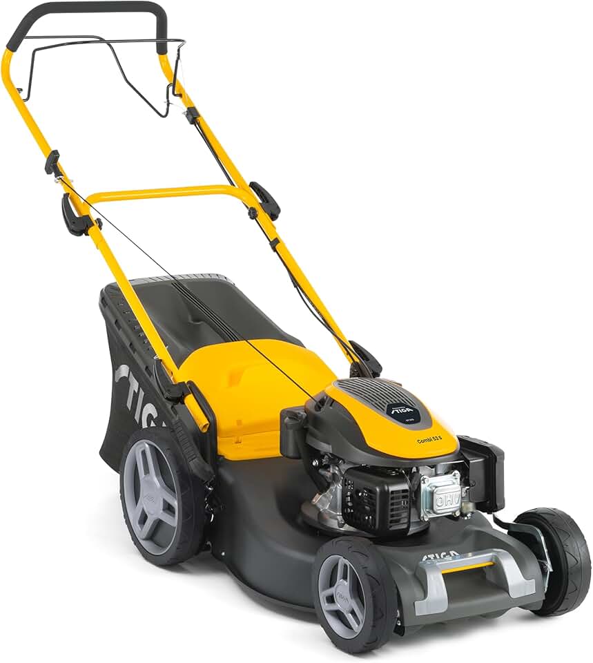 jardinite Combi 53 S Tondeuse Thermique, 166 cm³, 51 cm – Système 3 en 1, Bac 60 L, Réglage Centralisé – pour Pelouses jusqu'à 1 800 m²