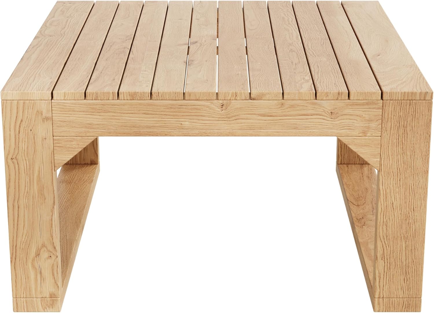 Canapé de jardin 4-6 places, acacia, modulable, table basse, fauteuils