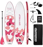 jardinite Stand Up Paddle Planche de Surf Sup Gonflable Complet Accessoires Pagaie Réglable, Pompe...