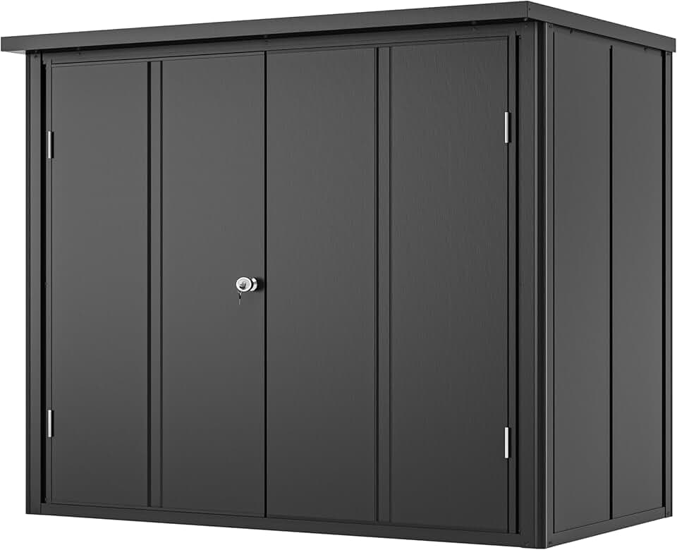GFP - jardinite Armoire de Jardin - 156x84x131 cm - métal, plancher inclus