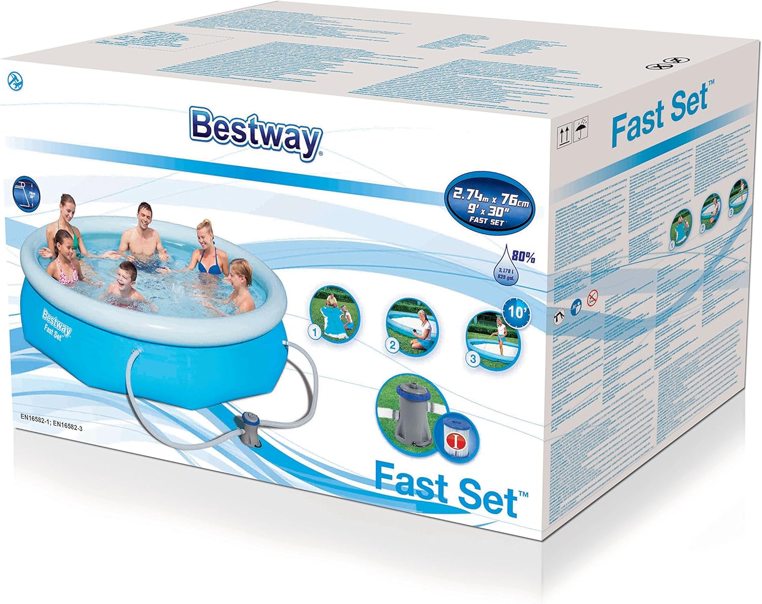 Piscine Autoportante Ronde d274 H76 cm