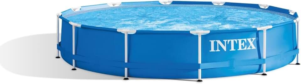 jardinite - piscine cadre métal série Metal Frame - 366x76 cm - épurateur - 28212GN