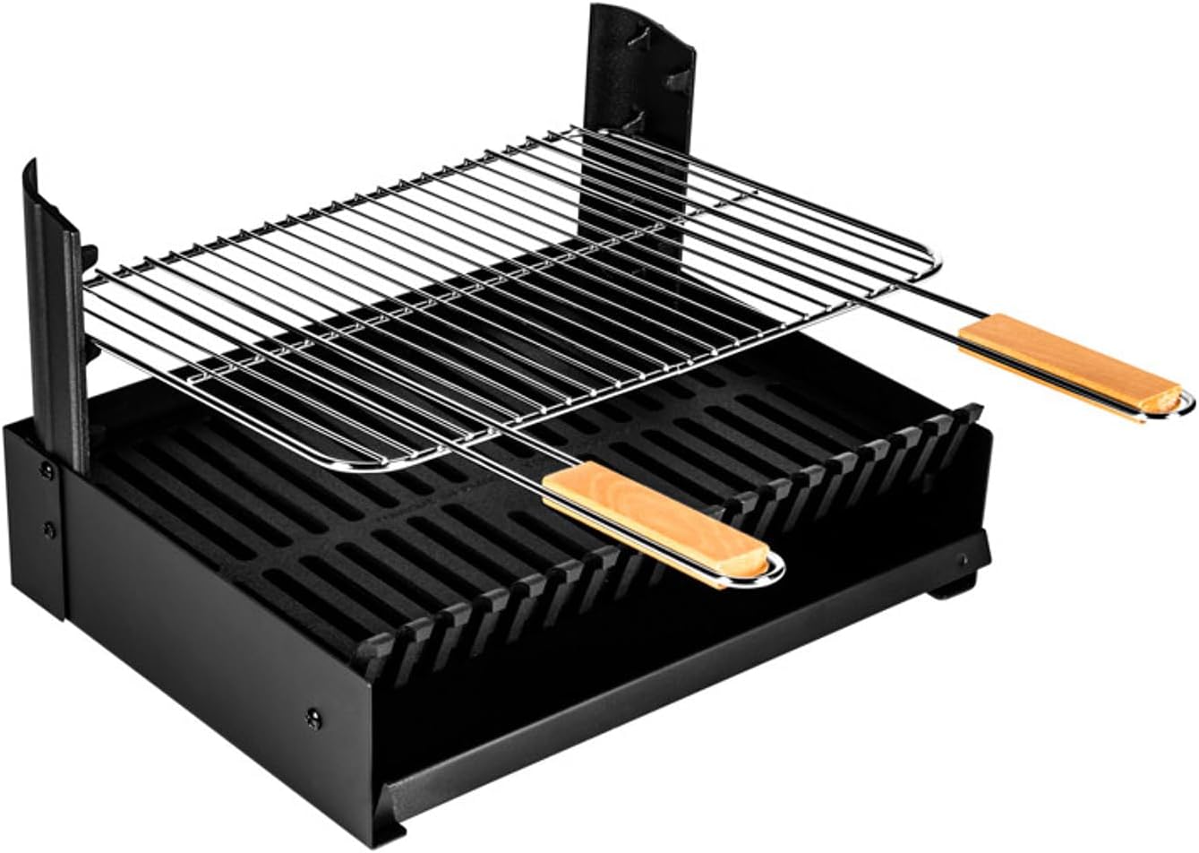 Barbecue à charbon réglable 3 hauteurs, dimensions compactes, GRILLOIR