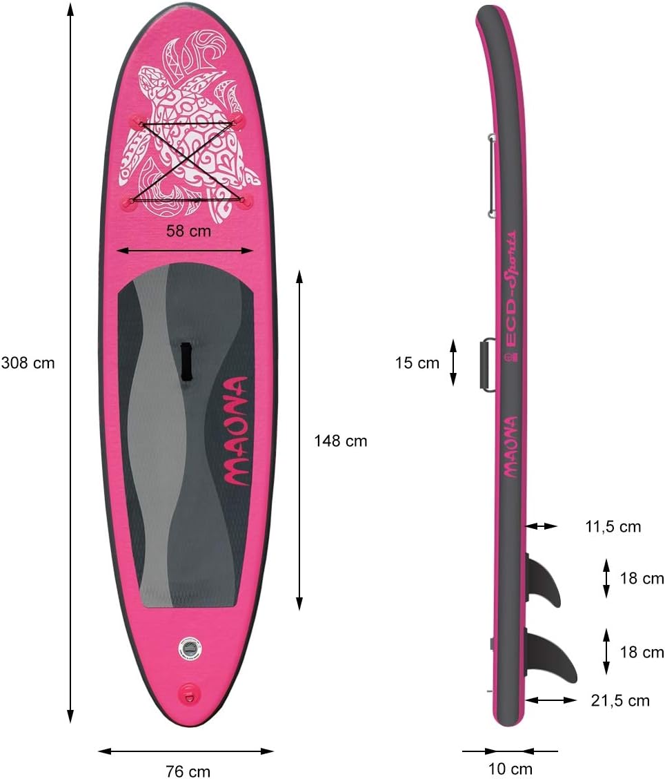 jardinite - Stand Up Paddle - 305/308/320/380 cm - PVC, 120/150 kg, 10/15 cm
