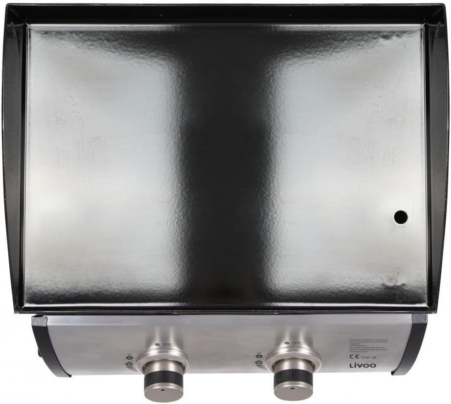 Plancha gaz - acier émaillé 48x36cm, puissance 5kW - DOC296