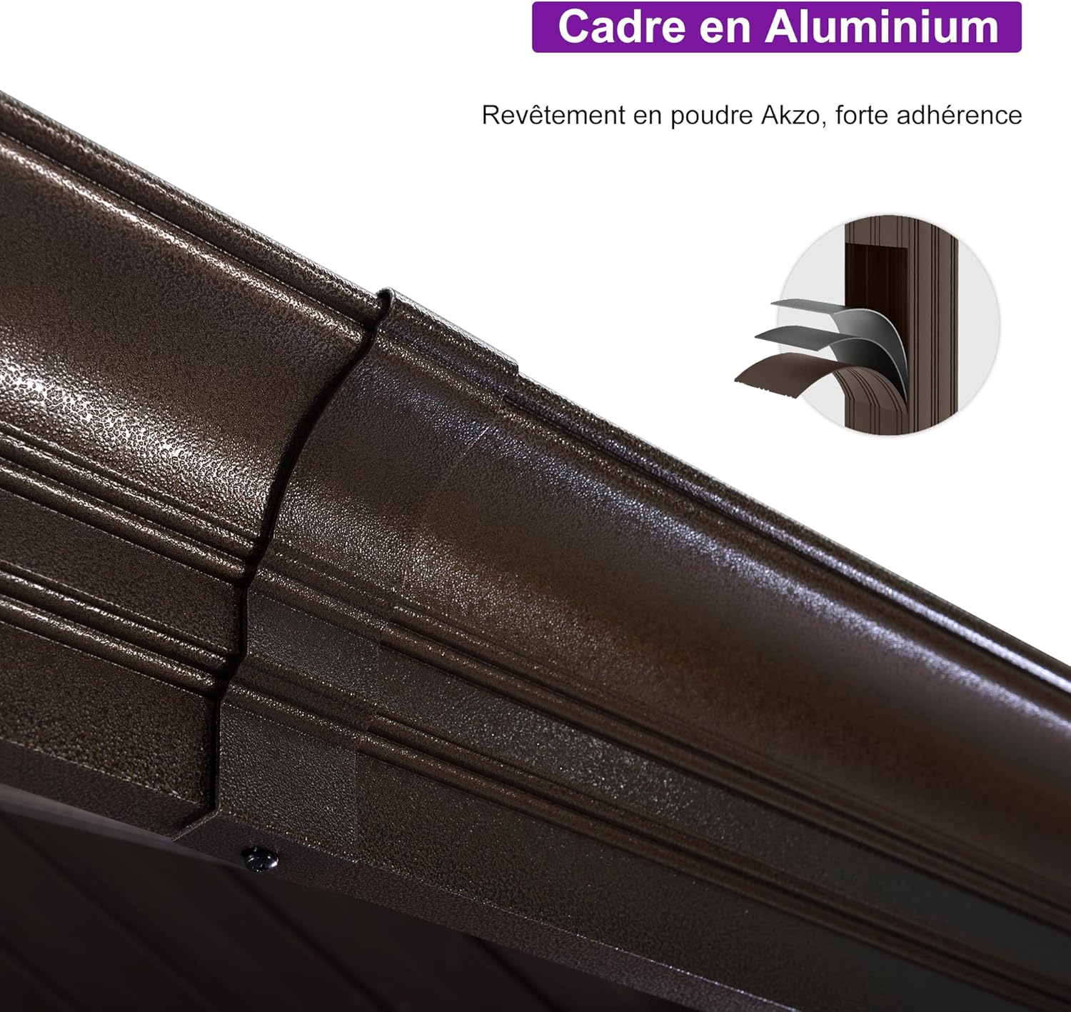 jardinite - Pergola toit double 4,85x3,65m acier moustiquaire rideaux