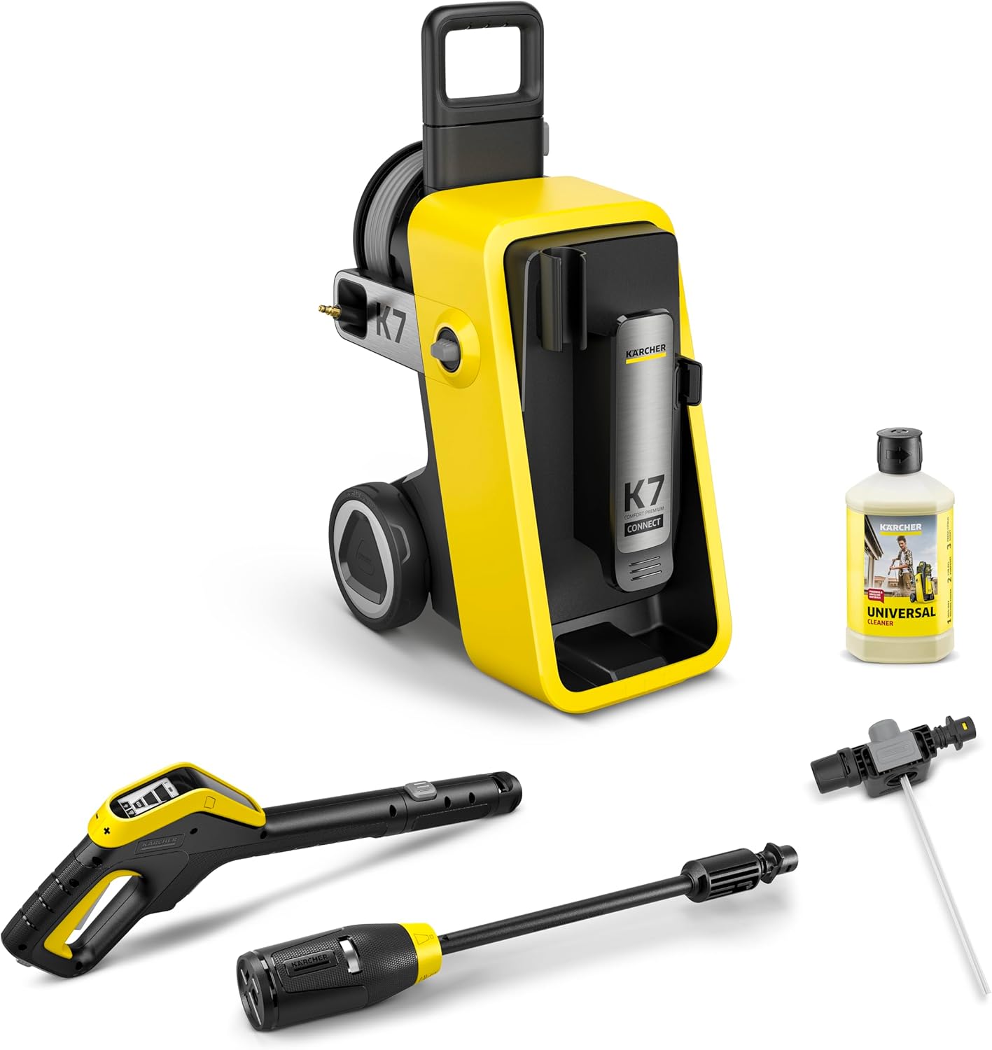 jardinite - K 7 Premium Connect - 180 bars, 600 l/h - Enrouleur, appli contrôle