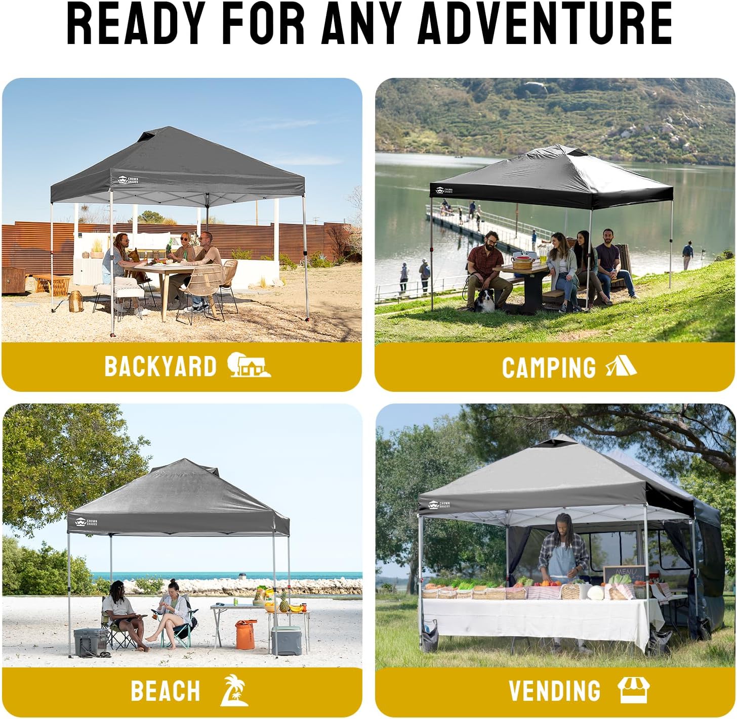 jardinite - pop-up gazebo - 3x3m - imperméable, UPF 50+, sacs de sable