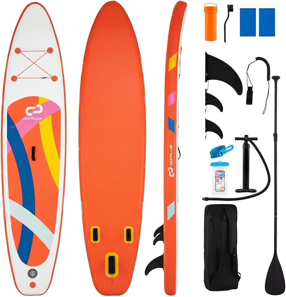 jardinite - Paddle Gonflable Série Adulte - 336 cm - stable, 160 kg, siège kayak, kit complet