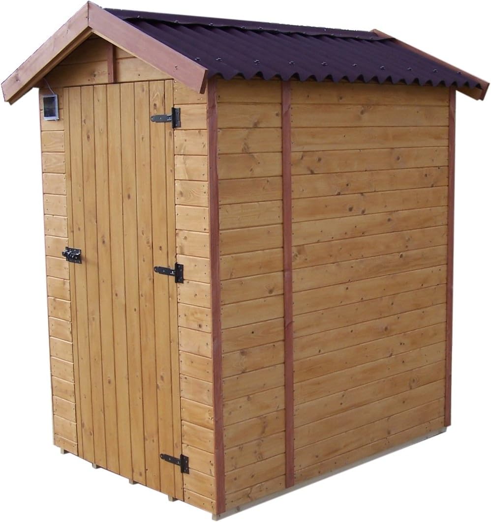 Abri WC bois - panneau 16mm, lave-mains, 1.81m2
