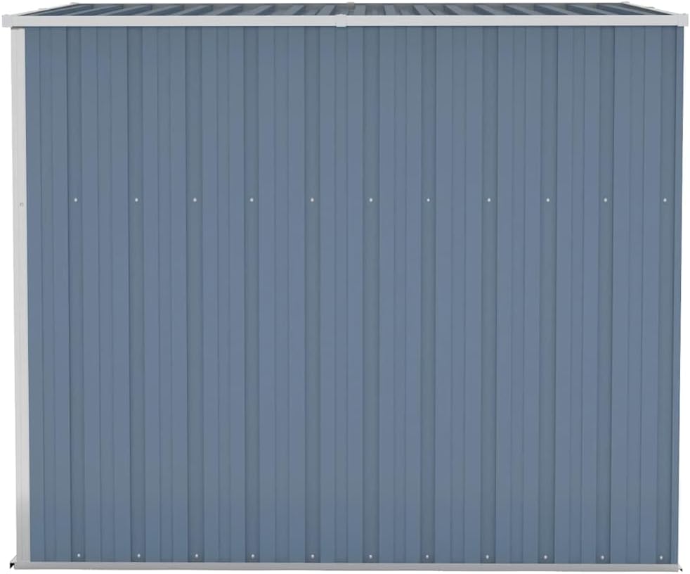 jardinite Abri de Jardin Mural Gris 118x194x178 cm Acier galvanisé,Maison & Jardin, Pelouses & Jardins, Vie en extérieur, Structures extérieures, Cabanes & abris de Jardin, Gris (Poids 31.54KG)