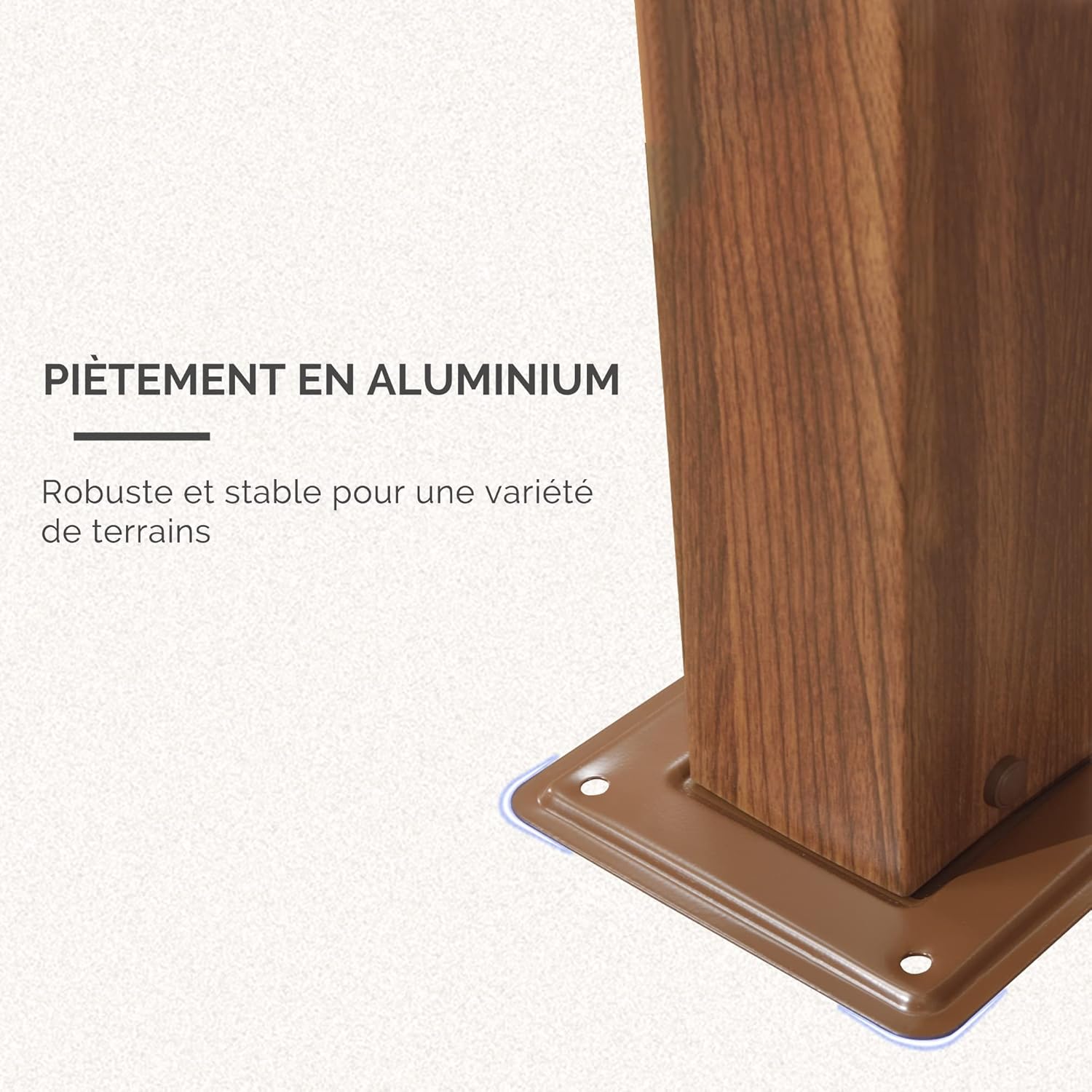 jardinite - Pergola 3x3m - aluminium, éclairage, toit rétractable