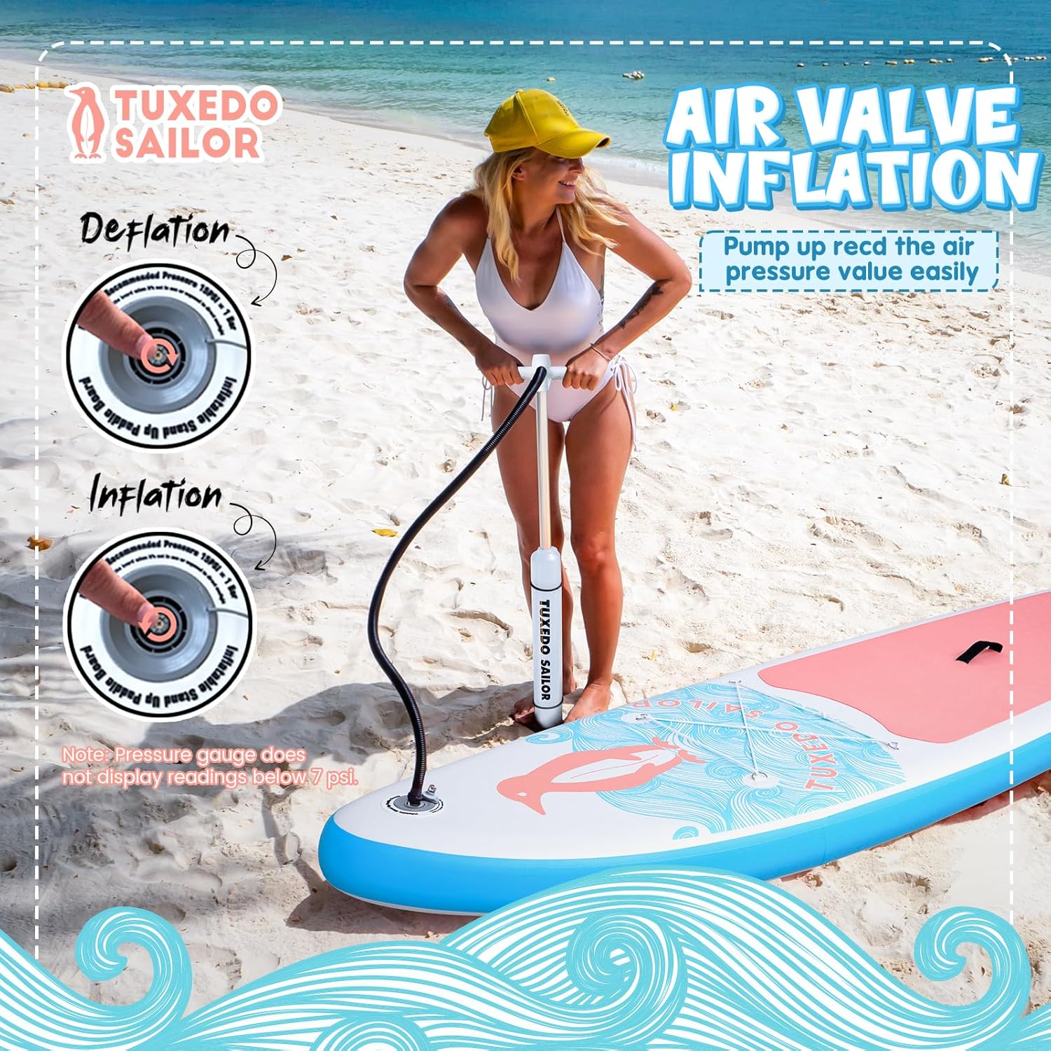 jardinite - SUP gonflable adulte 320cm - stable, kit complet