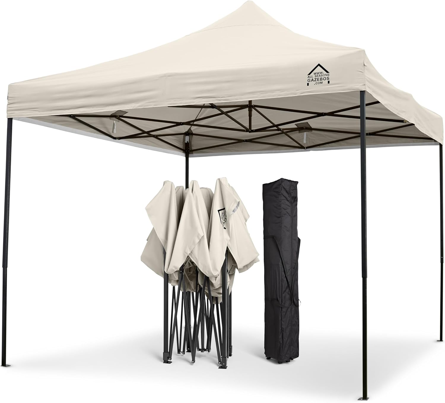 jardinite - Tonnelle pliante série premium - 3x3m - étanche, parois latérales, accessoires, haute qualité