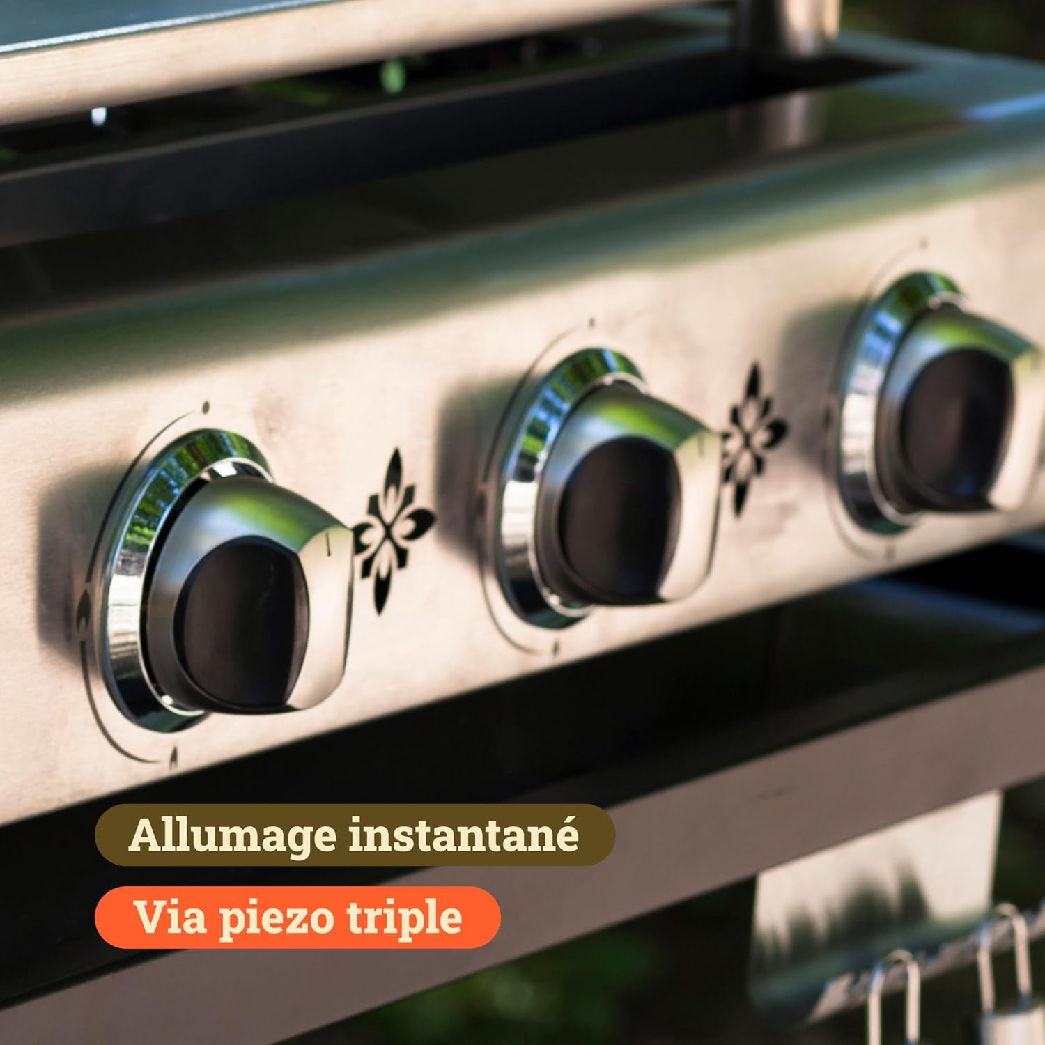 Plancha gaz inox - semi professionnelle - 68x35 cm - plaque inox 6mm, 7,5kW, 3 brûleurs