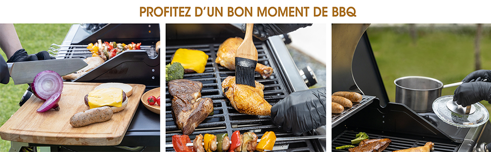 barbecue gaz 4B+1 argent