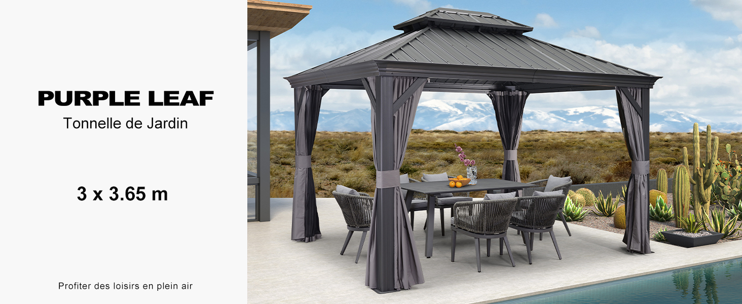 pergola aluminium polycarbonate tonnelle de jardin
