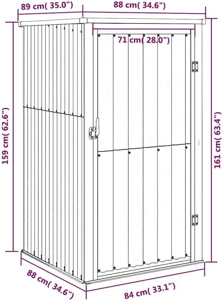 Abri à Outils de Jardin Anthracite 88x89x161 cm Acier galvanisé, Maison & Jardin, Pelouses & Jardins, Vie en extérieur, Structures extérieures, Cabanes & abris de Jardin, Anthracite, (Poids 20.45KG)