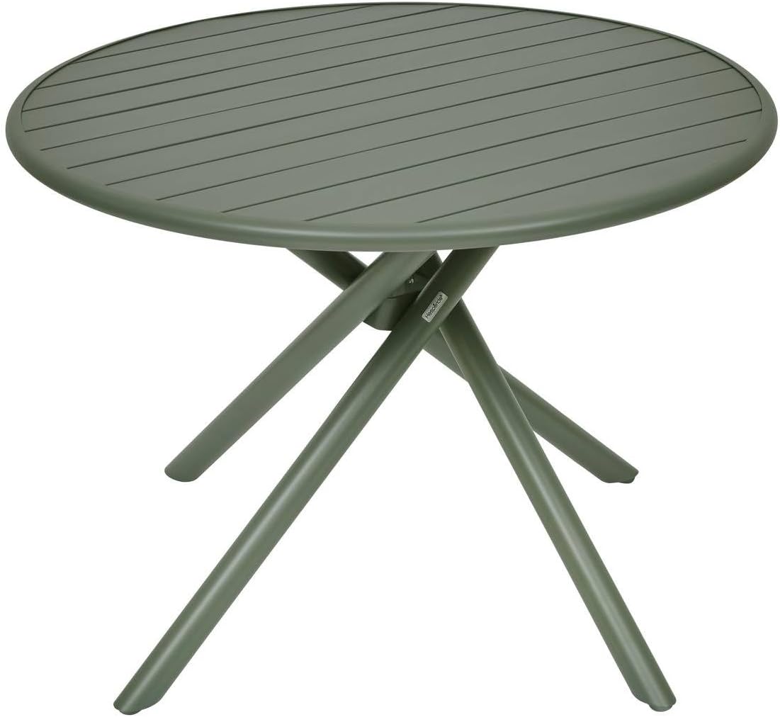 jardinite - Nebullia Table Jardin 4 places 105cm Vert Laurier